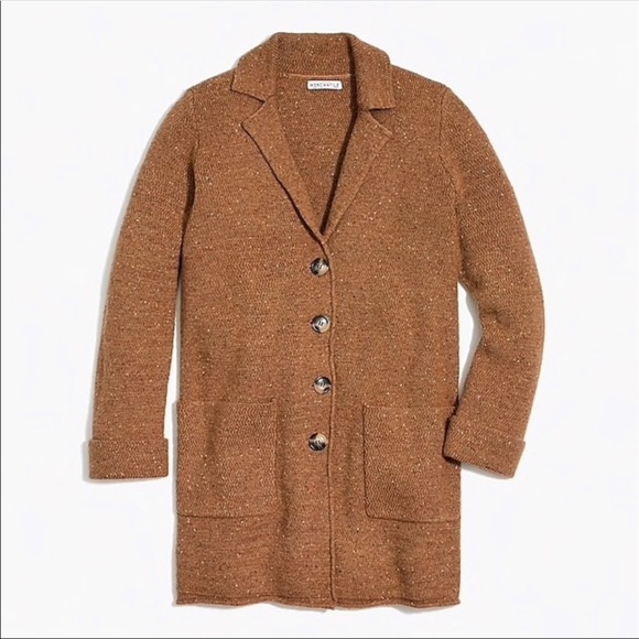 J Crew Factory Donegal Sweater Coat 